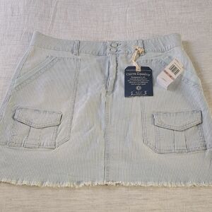 Democracy Women's "Ab" solution Pinstriped Denim Skirt Size:12